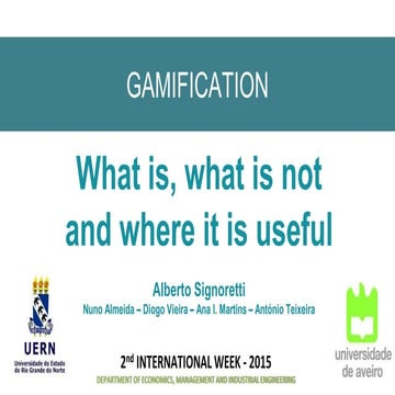 Gamification   what is what is not and where it is useful - ff1 - slide share