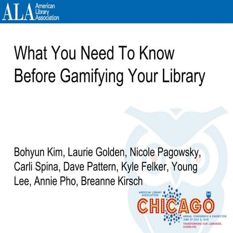 What You Need To Know Before Gamifying Your Library 