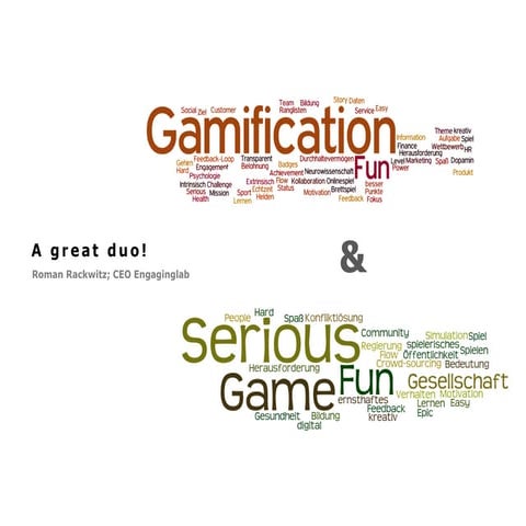 Gamification and serious games - a great duo
