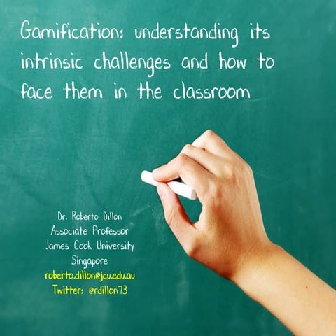 Gamification: Understanding Its Intrinsic Challenges and How To Face Them in ...