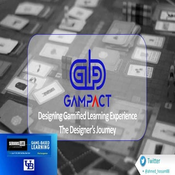 Gamification in education workshop | PPTX