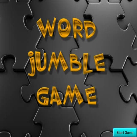 Word Jumble Game that is fun and editable | PPT