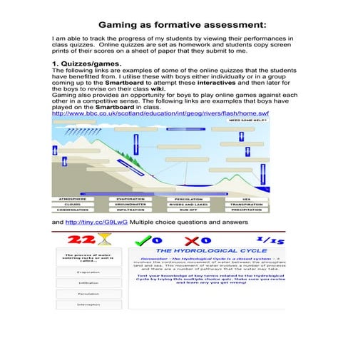 Gaming as Formative Assessment