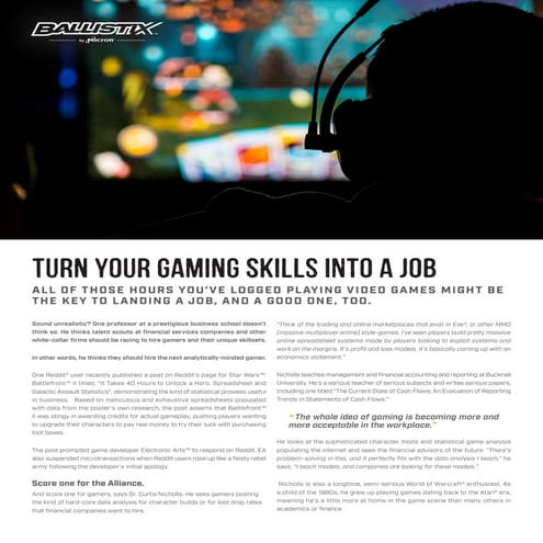Turn Your Gaming Skills into a Job
