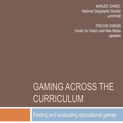 ISTE Gaming Presentation