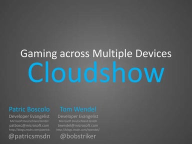 Gaming across multiple devices