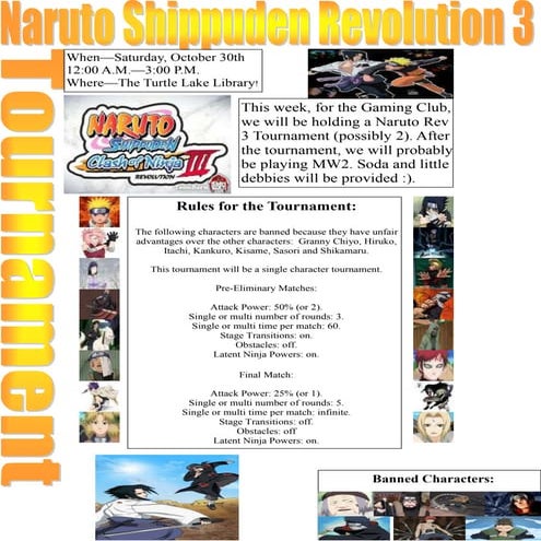 Naruto Shippuden Rev 3 Tournament! | PDF