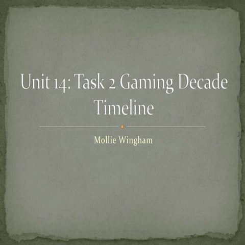 Gaming presentation1 | PPT