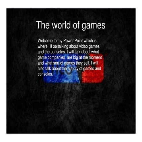 Gaming project for blog.