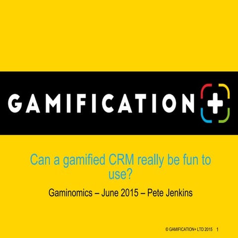 Gaminomics presentation june 2015