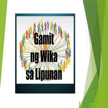 komunikasyon at pananaliksik sa wika at kulturang pilipino Gamit ng Wika sa L...