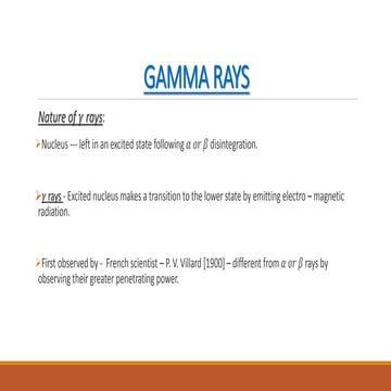 GAMMA DECAY