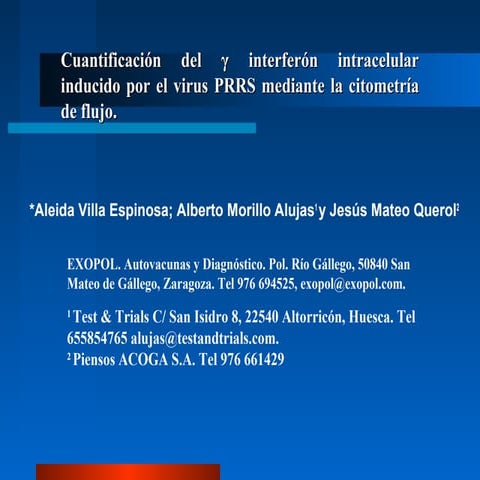 Gamma interferon and prrs virus