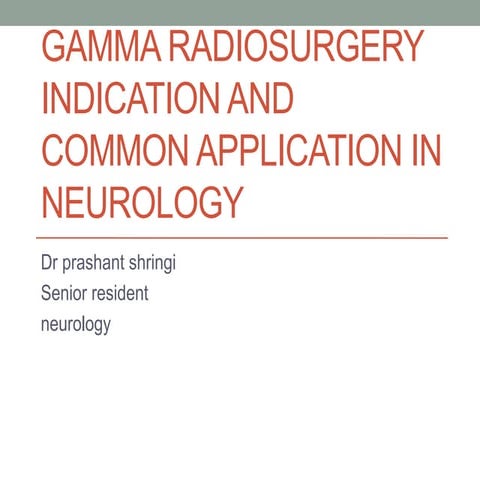 Gamma knife radiosurgery
