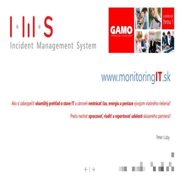 GAMO IMS - Incident Management System