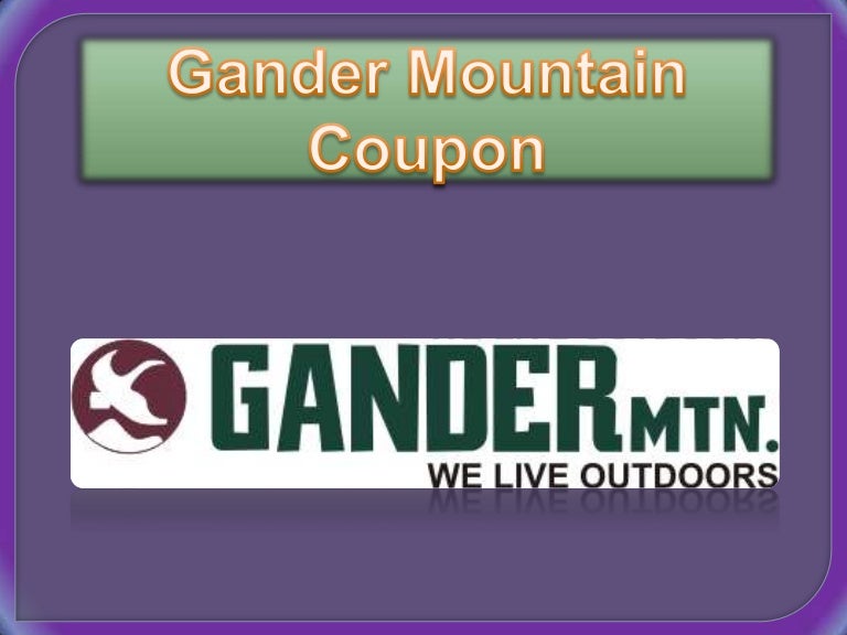 Gander mountain coupon