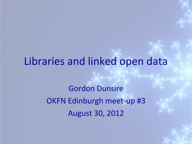 Open Knowledge Foundation Edinburgh meet-up #3