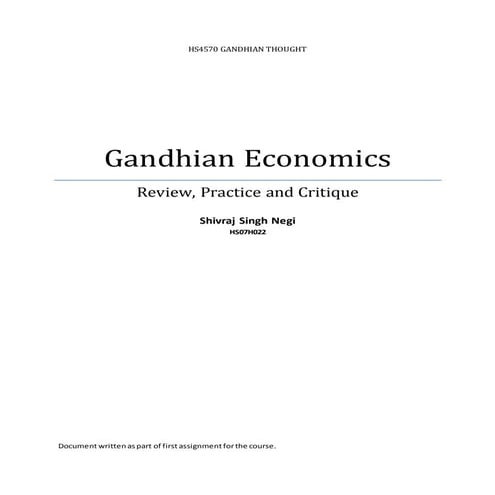 Gandhian economics