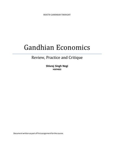 Gandhian economics