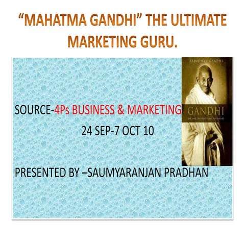 Gandhi  Ultimate Marketing Guru1234 X5555