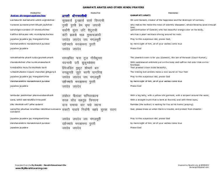 Marathi Ganesh Songs Lyrics