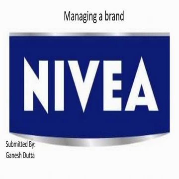 Nivea IMC  presentation