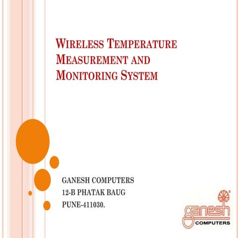 Ganesh Computers WirelessTemprature &amp; Humidity Monitoring