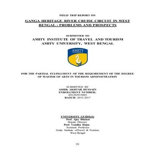 Ganga heritage river cruise circuit...