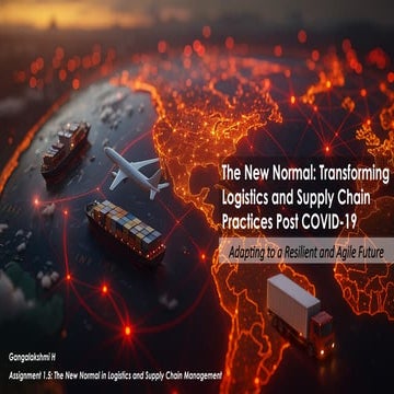 Gangalakshmi H_Assignment 1.5_The New Normal in Logistics and Supply ...
