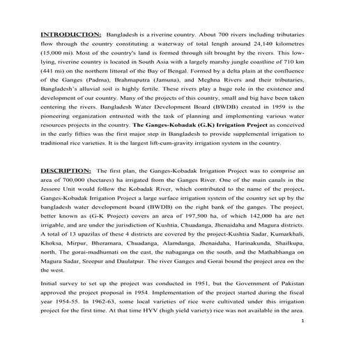 Ganges-Kobadak Irrigation Project