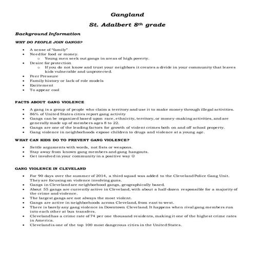 St Adalbert- Gangland 