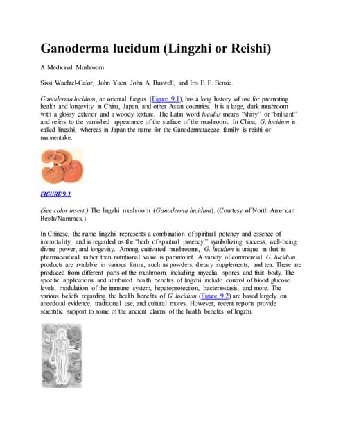 So What Is Ganoderma Lucidum | DOC