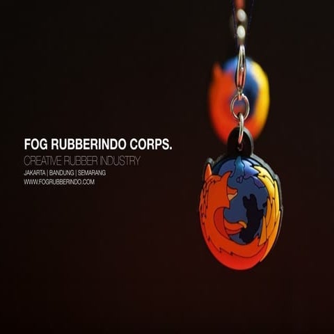 Gantungan Kunci Karet Semarang - Keychain Rubber Promosi