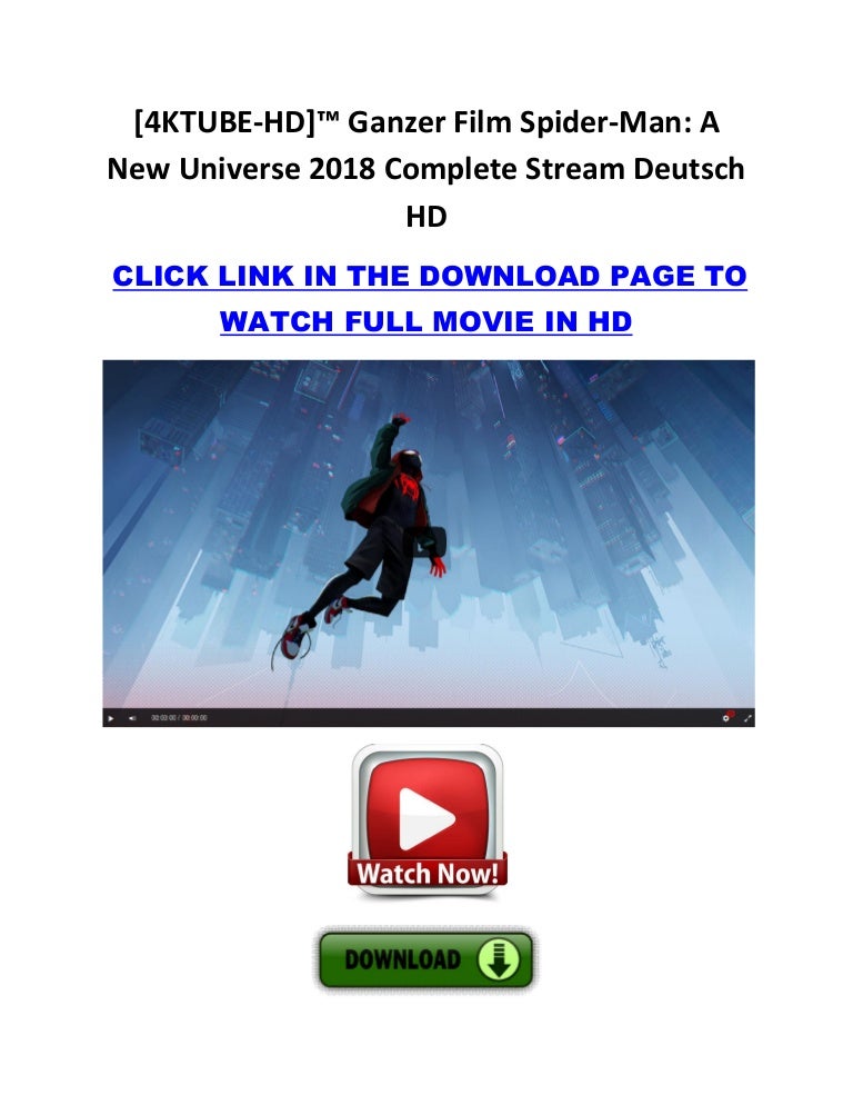 SpiderMan A New Universe 2018 Ganzer Film Deutsch free
