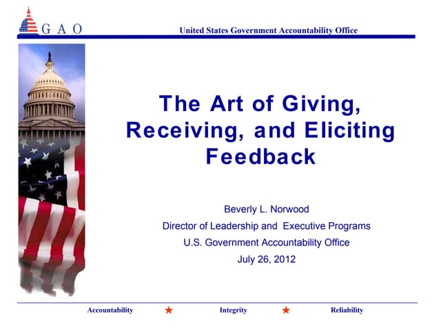 Giving and receiving feedback | PPTX