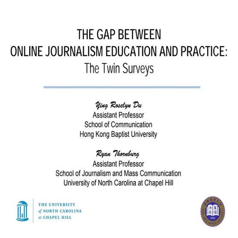 The Gap Between Online Journalism Education and Practice