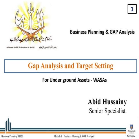 Gap analysis &amp; target setting