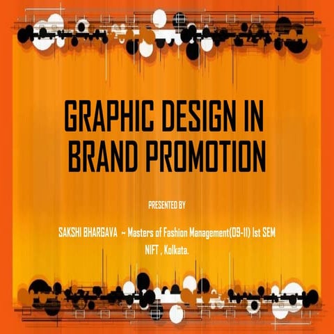 Gaphic design in brand promotion