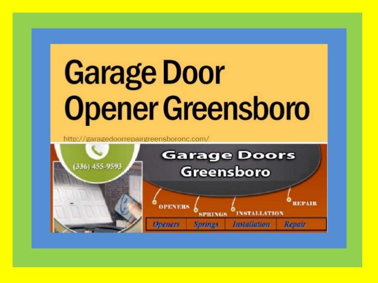 Garage Door Opener Service Greensboro NC