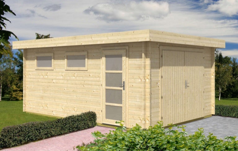 GARAGE IN LEGNO, GARAGE PREFABBRICATO IN LEGNO, BOX AUTO LEGNO