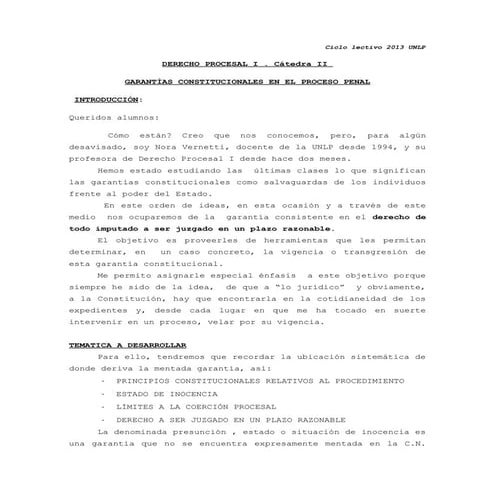 Garantías constitucionales en el proceso penal   clase educación a distancia