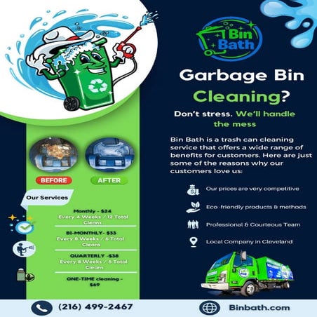 Garbage Can Cleaning Company- Bin Bath | PDF