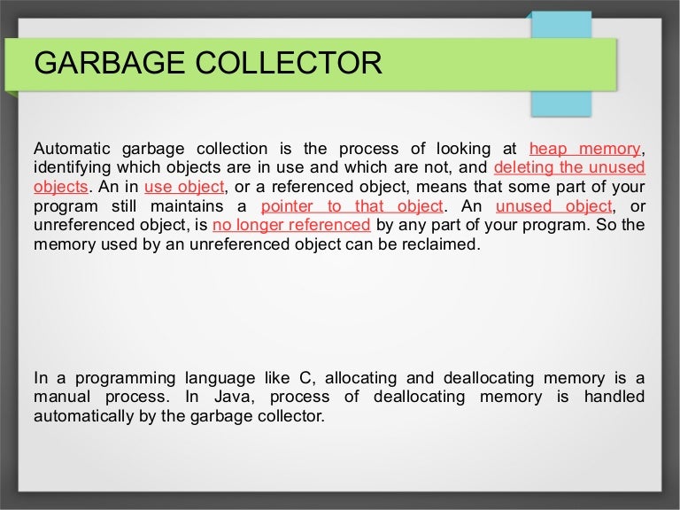 Garbage collection
