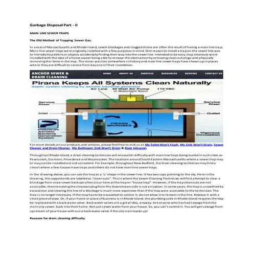 Garbage disposal part   ii