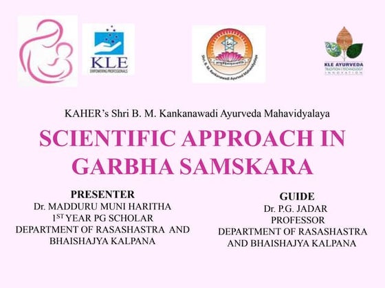 SCIENTIFIC APPROACH OF DIET IN MASANUMASIKA GARBINI PARICHARYA – FOR A ...