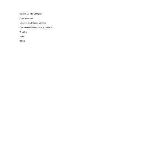 García verde milagros