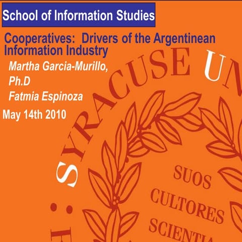 Cooperatives: drivers of the argentinean information industry