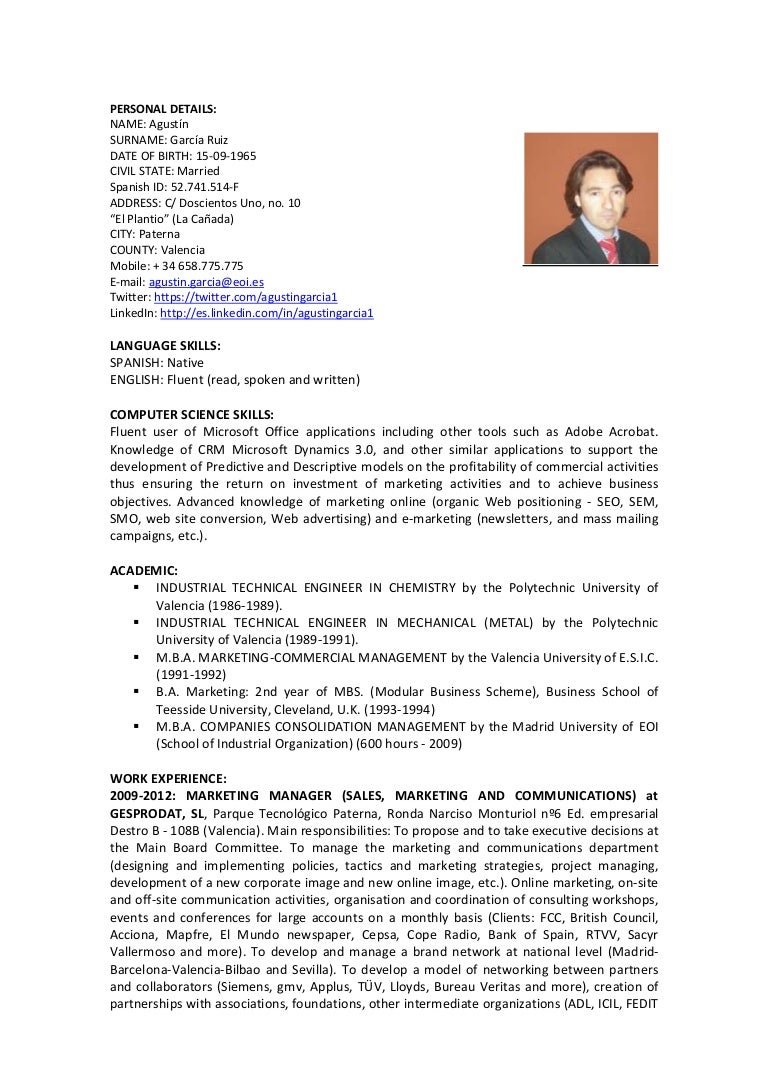 Garcia Agustin Cv English