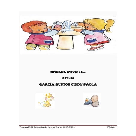Hábitos en la Higiene Infantil 0-6