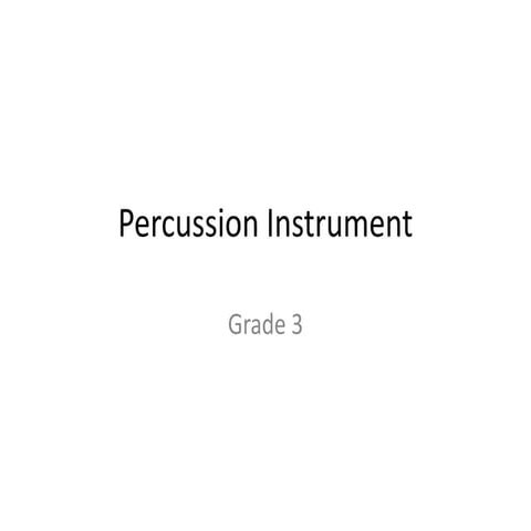 Garde 3 Percussion Instrument | PPTX